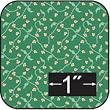 French Springtime Green Cotton Fabric -for Dollhouse Miniatures