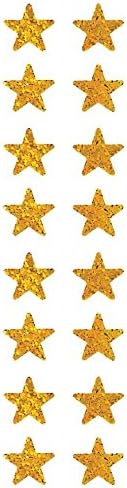 Gold Stars Glitter Stickers - 2 Sheets