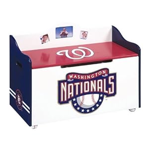 Washington Nationals Mlb Wooden Toy Chest