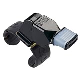 Fox 40 Black Fingergrip Whistle W/Mouthgrip