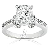 0.75 Ct Cushion Cut Halo Diamond Engagement Ring Pave CUT: VERY GOOD SI2-F GIA