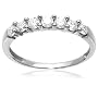 10k White or Yellow Gold 7-Stone Shared Prong Diamond Ring (1/2 cttw, J-K Color, I2-I3 Clarity)
