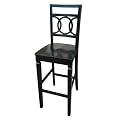 Tuscana Circles Bar Stool - Black (30")