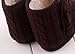 DZT1968® Baby Girl Soft Sole Anti Slip Prewalker Shoes Snow Boots Socks With Bowknot (9~12 Months, Coffee)