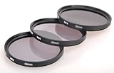 52MM Double-Threaded 3 Piece Neutral Density Filter Kit for Canon, Nikon, K ....