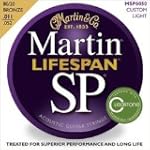 Martin SP 6050 80/20 Bronze Lifespan Coated Acoustic Strings Custom Light (Standard)