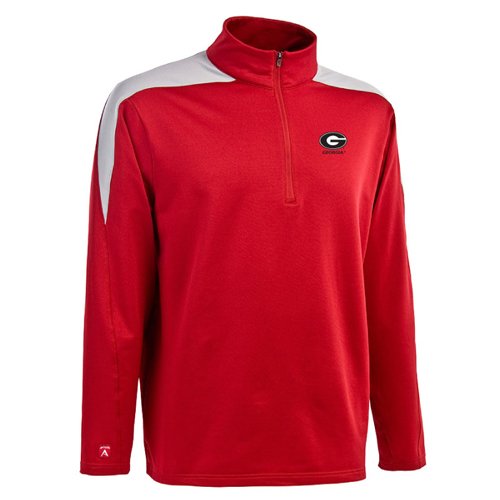 NCAA Men's Georgia Bulldogs Succeed Jersey Fleece Pullover (Dark Red/Silver, X-Large)