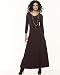 Newport News V-neck fit-and-flare dress