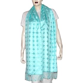 Scarf Silk Accessory Handmade Rectangular 27 x 80 inches (psrf116)