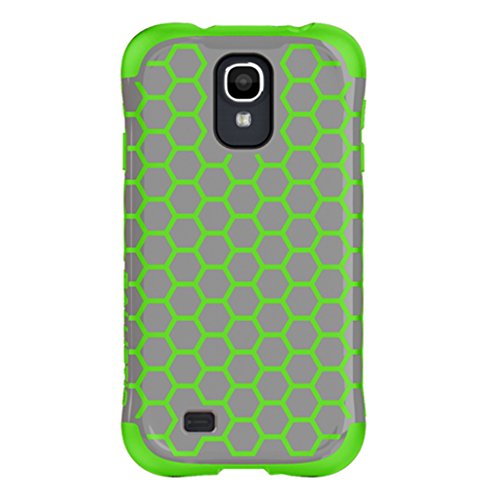 Ballistic Aspira Honeycomb Pattern Case for Samsung Galaxy S4 - Retail Packaging - Gray/Apple