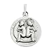 Sterling Silver Gemini Zodiac Sign Pendant