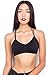 Pink Ice Women's Soft Breathable Sports Bra,Black,ONE