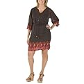Mossimo&reg; Black Plus Print Boho Dress - Brown