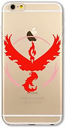 iPhone 6/6s (4.7") case Pokemon Go Team logo (Valor, Mystic and Instict) High Quality TPU Soft phone Case Cover (Red)