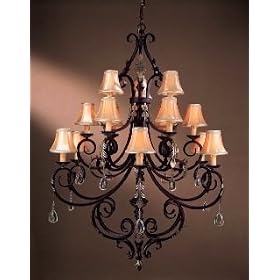 Minka Lavery Lights 779-301 Large 15LT Chandelier Castlewood Walnut Bellasera Indoor... by Minka