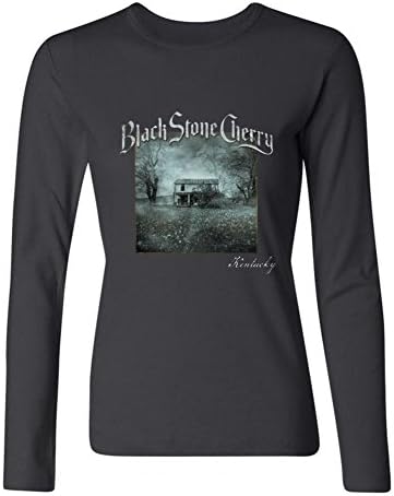 Womens Kentucky Black Stone Cherry Long Sleeves T Shirts 100% Cotton