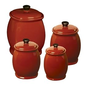 Corelle 4-pc. Canister Set - Red