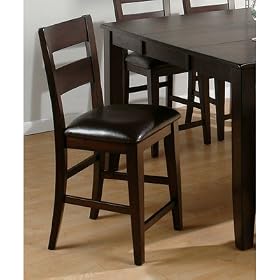 Click here to buy Jofran Counter Height 1 Rung LadderBack Stool (Set of 2) by Jofran.