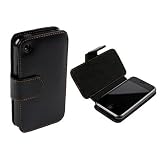 * Etui housse pochette Lat�ral Noir Porte Feuille iphone 3G 3gspar Akizz