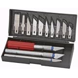 ABC Products - All-Purpose ~ Precision - Hobby Knife & Blade Set (13 Piece Set - with Storage Case). by dist by e & h company
