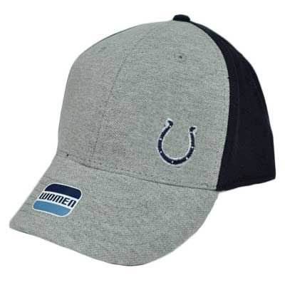 NFL Indianapolis Colts Gray Grey Black Jersey Cotton Womens Ladies Hat Cap