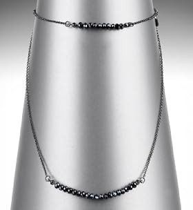 Limited Collection Fine Chain Beaded Necklace 