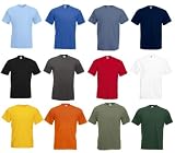 FOTL - Mens T-Shirt Super Premium Plain - 19 Colours - Sizes S M L XL XXL XXXL