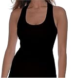  : Beyond Yoga Supplex Racer Back Camisole (Black, Small)