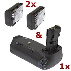 Batteriegriff & 2 Akkus f�r Canon EOS 60D - ersetzt BG-E9, LP-E6 in Originalqualit�t! Battery Pack