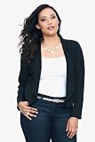 Torrid Plus Size Black Strappy Back Blazer