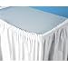 Creative Converting Table Skirt, Poly, White