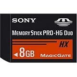 Sony Memory Stick PRO-HG Duo HX 8 GB Flash Memory Card with USB Reader MSHX8G