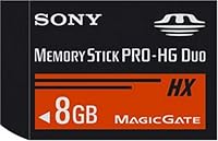 Sony Memory Stick PRO-HG Duo HX 8 GB Flash Memory Card with USB Reader MSHX8G