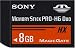 Sony Memory Stick PRO-HG Duo HX 8 GB Flash Memory Card with USB Reader MSHX8G