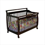 Dream On Me Liberty 4-in-1 Convertible Hard wood Crib in Cherry