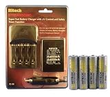 Hitech - Hitech iC-34 Fast Charger with 4 Pack AA Ni-Mh 2400mAh Rechargeable Batteries