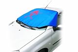 Cartrend 70349 Frontscheibenabdeckung Glow in the dark mit fluoreszierendem Motiv fuer Sommer und Winter Masse 200 x 70 cm