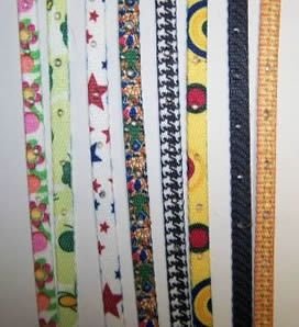 Assorted Nylon Dog Collars 14 in with Bell up to 20 lbs