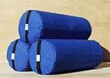 Bheka Round 100% Cotton Yoga Bolsters (Blue)