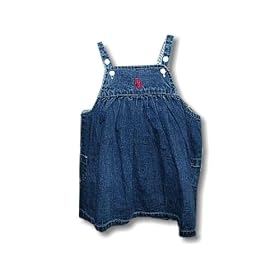 University of Oklahoma Sooners - Kids Denim Dress w/Interlocking OU Logo