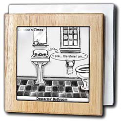 Descartes Bathroom - 6 Inch Tile Napkin Holder by Bathroom Holders