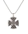 Diabolik Jewelry Large Pewter Rocker Celtic Maltese Cross Pendant