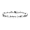0.50 Carat Diamond Sterling Silver Tennis Bracelet 7"