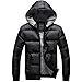 Hee Grand Men's Hooded Cotton-Padded Coat Black