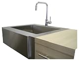 30 Inch Stainless Steel Flat Front Farmhouse Apron Kitchen Sink Single Bowl