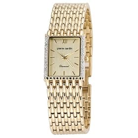 Pierre Cardin Men's Diamond Collection Diamond Accented Leather Strap Watch #PCD2001YC