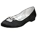 Martinez Valero Women's Jada Jeweled Flat,Black Satin,7 M US