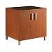 South Shore 7286722 U At Work Collection Credenza, Autumn Cherry & Solid Black