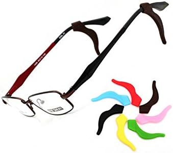 JXTV Anti-slip Glasses Retainers for Sport Eyewear Eyeglass, Sunglasses Accessories Made of Silicone(L size Black)