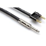 HOSA SPEAKER CABLE, 16AWG x2, 1/4" PHONE - BANANA PLUG, 20 ft. (Discontinued by Manufacturer)